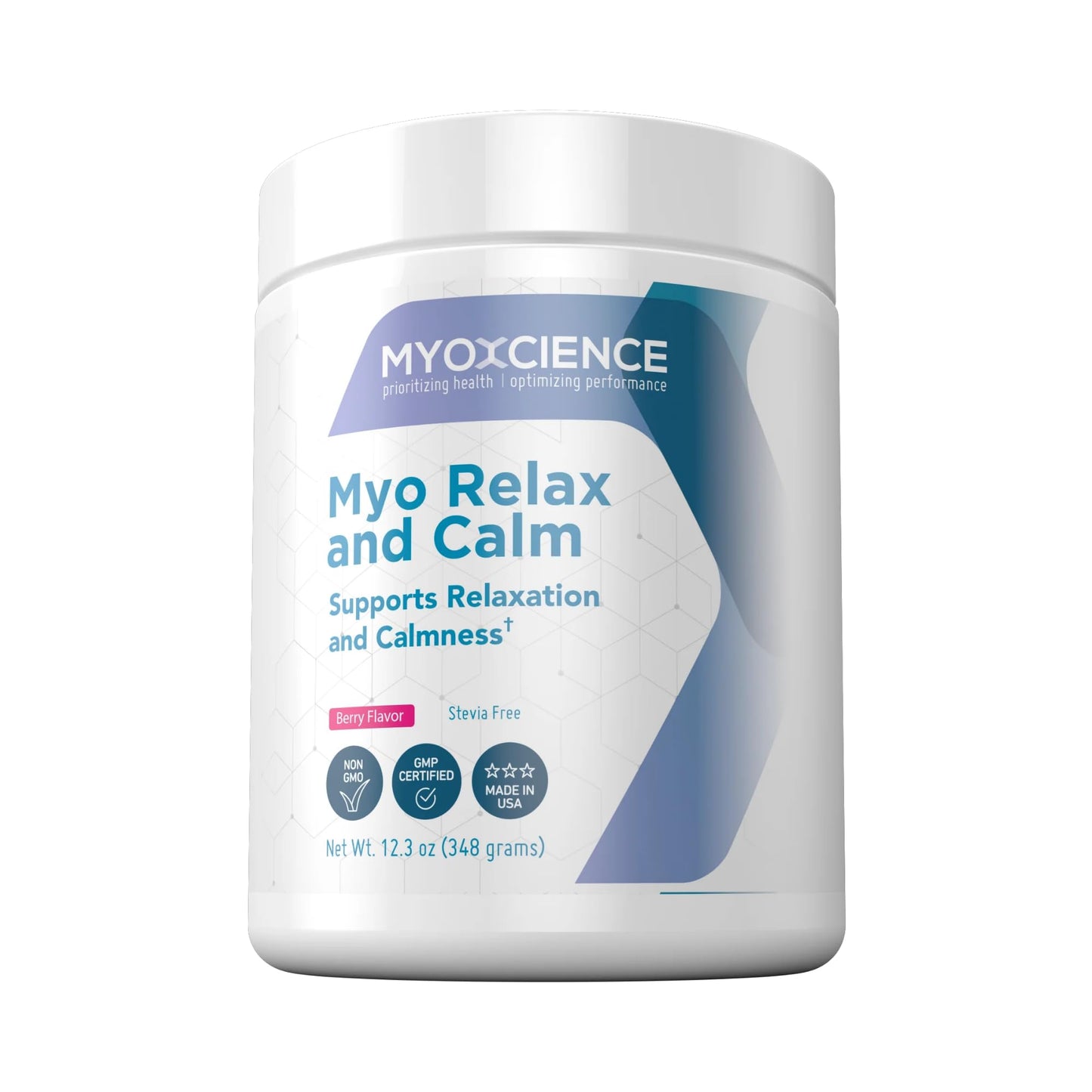 MYOXCIENCE Myo Relax & Calm | Sleep & Mood Support with Myo-Inositol, L-Theanine, Taurine, Magnesium & GABA | Berry Flavor | 60 Servings