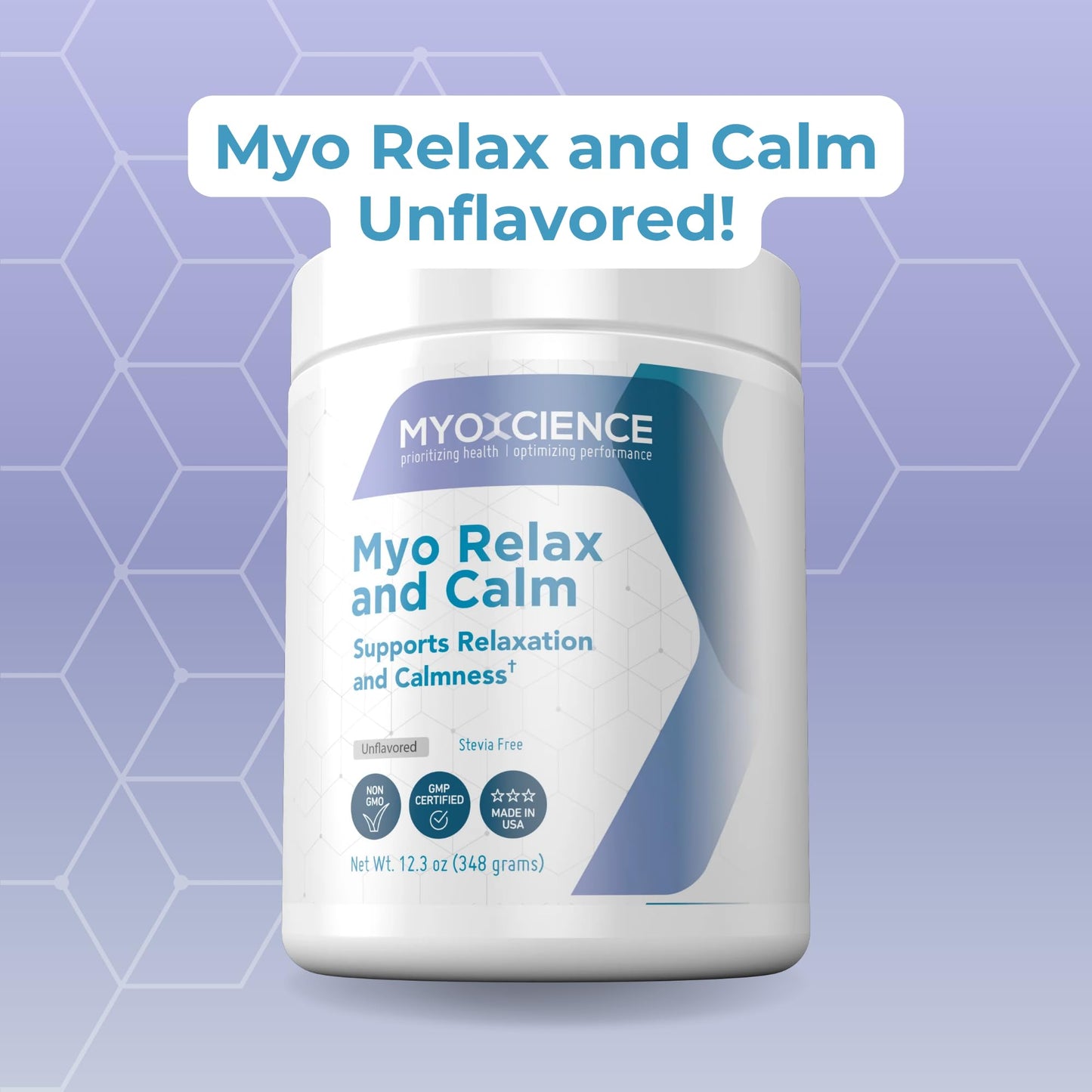 MYOXCIENCE Myo Relax & Calm – Sleep & Neurotransmitter Support (Unflavored, 60 Servings)