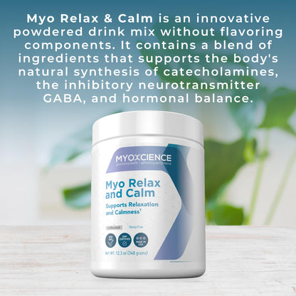 MYOXCIENCE Myo Relax & Calm – Sleep & Neurotransmitter Support (Unflavored, 60 Servings)
