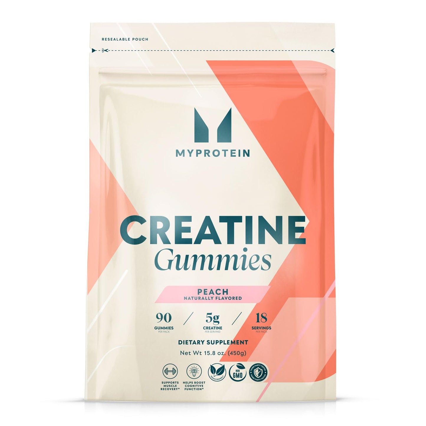 Myprotein Creatine Gummies - 5g Creatine Monohydrate per Serving, 90 Gummies, Vegan