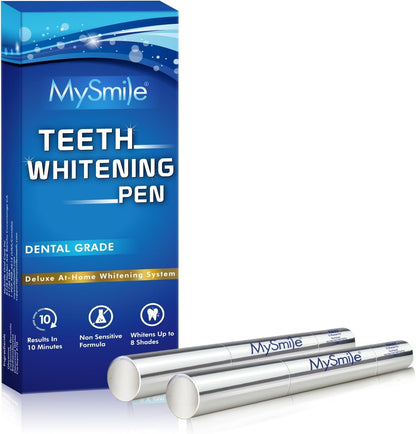 MySmile Teeth Whitening Pen 30+ Treatments – Enamel Safe, Mint Flavor, 10-Minute Whitening