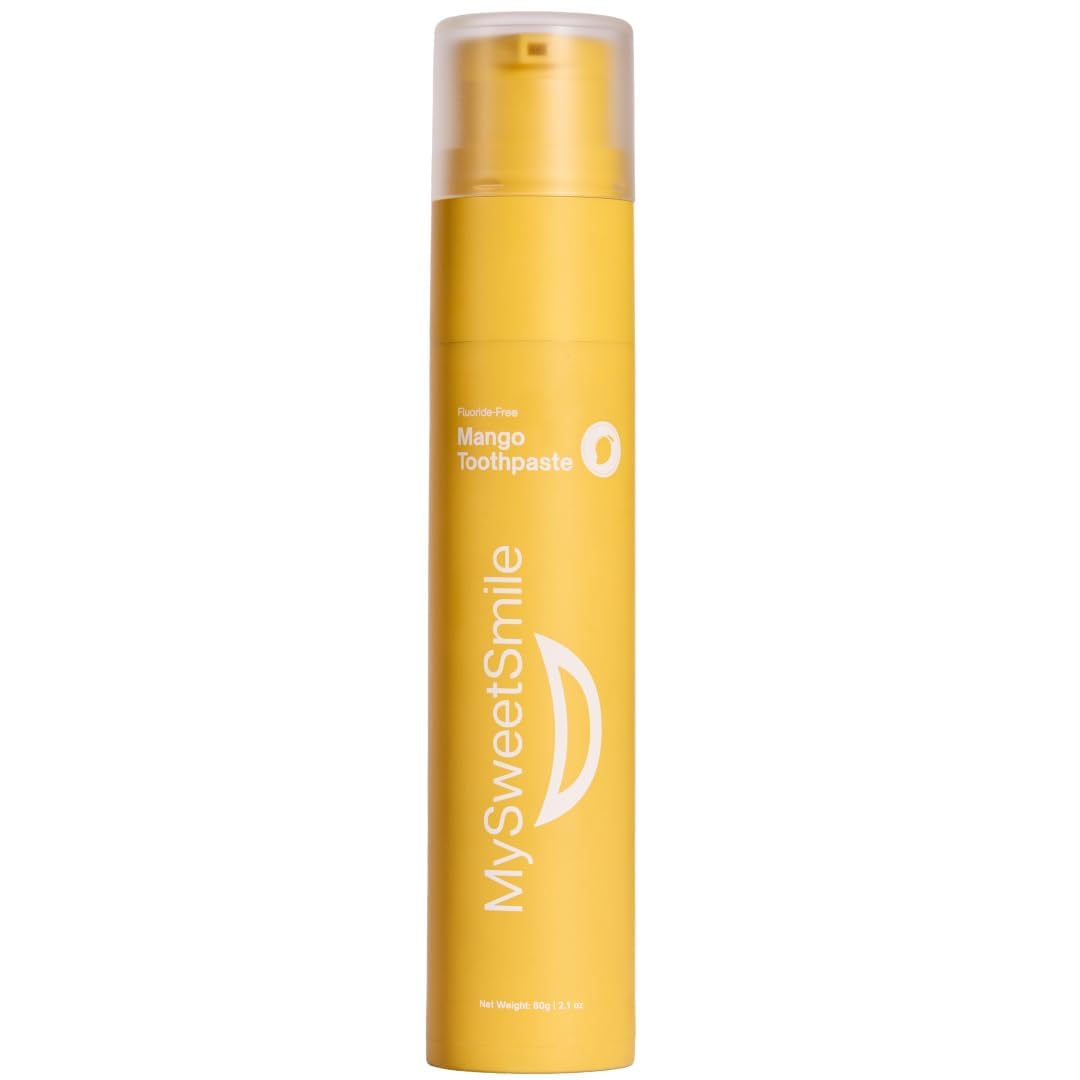 MySweetSmile Mango Toothpaste – Fluoride-Free Enamel Strengthening | Dentist-Approved & IndyBest Award-Winning 60g