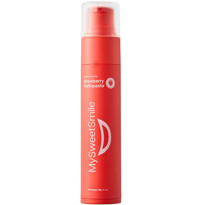 MySweetSmile Strawberry Toothpaste – Strengthen Enamel & Prevent Cavities | Dentist-Approved & IndyBest Award-Winning