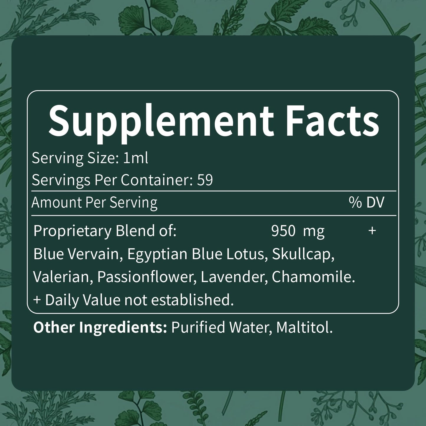 Nabouherb Blue Vervain Drops – 7-in-1 Sleep Support (2oz)