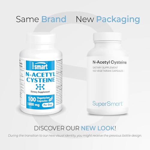 Supersmart N-Acetyl Cysteine 1800mg - High Absorption NAC Supplement | Non-GMO & Gluten Free