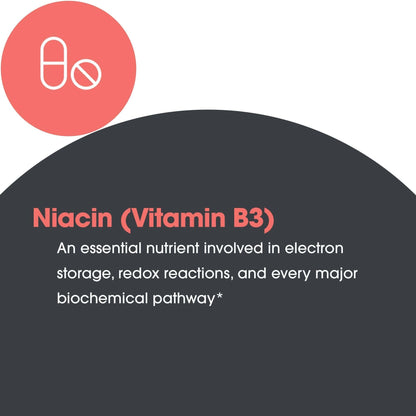 Allergy Research Niacin Supplement – Vitamin B3 250mg Vegetarian Capsules, 90 Count