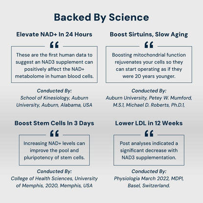 HPN NAD3 Clinical NAD+ Booster – Cellular Health, Energy & Longevity | 240ct