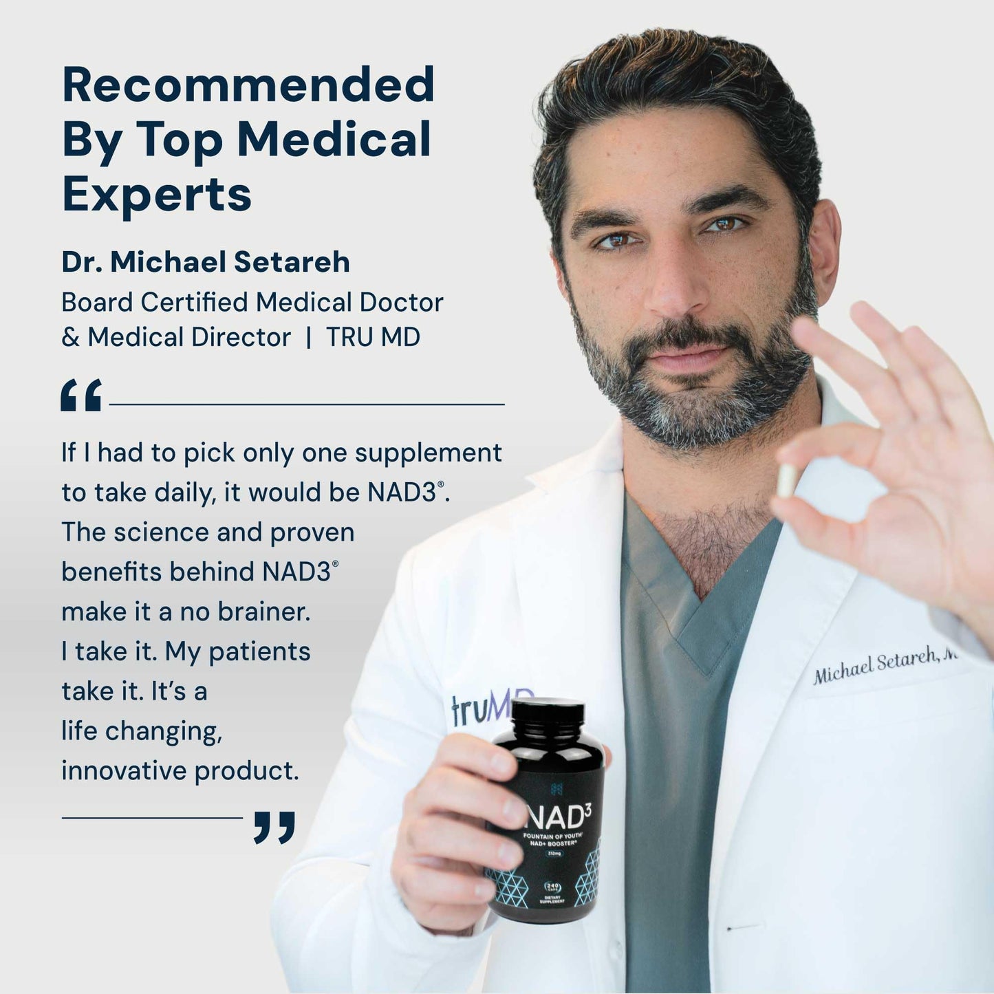 HPN NAD3 Clinical NAD+ Booster – Cellular Health, Energy & Longevity | 240ct
