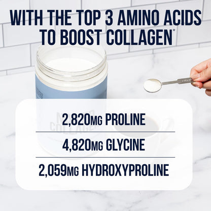 NAKED Collagen Advanced - Grass-Fed Hydrolyzed Collagen with Hyaluronic Acid & Vitamin C | 1.3 lb