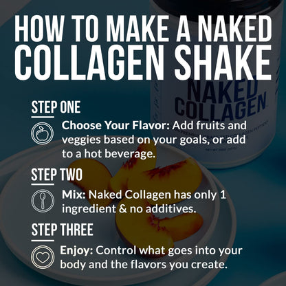 NAKED Collagen Peptides Powder – Pasture-Raised, Unflavored, 60 Servings, 20oz | Paleo, Keto, Gluten Free, Non-GMO