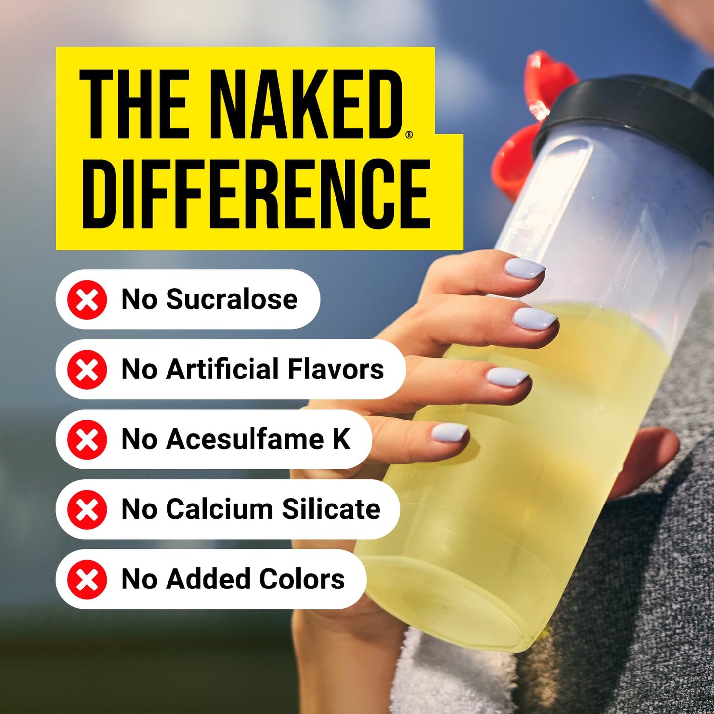 NAKED Pure Lemon Lime Creatine Monohydrate Stick Packs — 30 Pack | Vegan, Non-GMO, Gluten Free