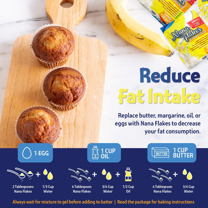 Nana Flakes 100% Pure Banana Flakes Medical Food Powder – Digestive Support (100 Single-Serve Packs)