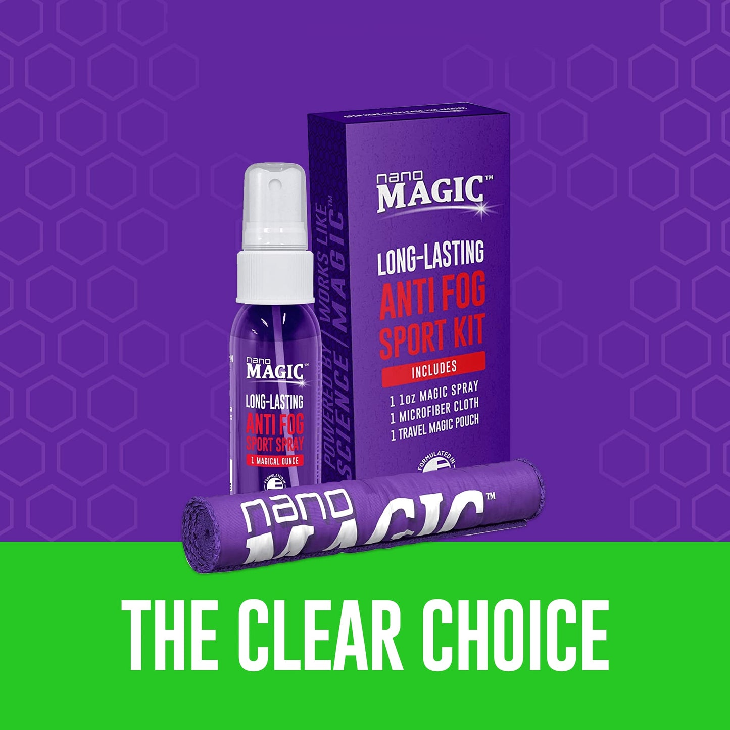 Nano Magic Anti Fog Sport Spray 1oz Travel Kit - No Streaks