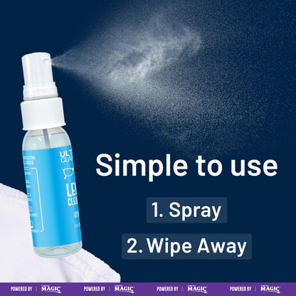 Powered by Nano Magic Eyeglass Lens Cleaning Spray 6 oz (1 Pack) | Professional Grade Formula, Silicone-Free | for Glasses, Phone, Electronic Screens, Optic Surfaces, Coated Surfaces - Made in USA