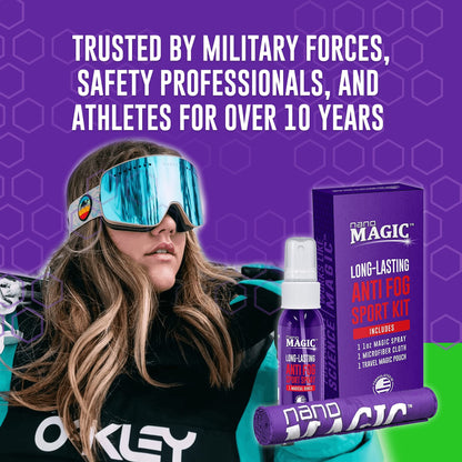 Nano Magic Anti Fog Sport Spray 1oz Travel Kit - No Streaks