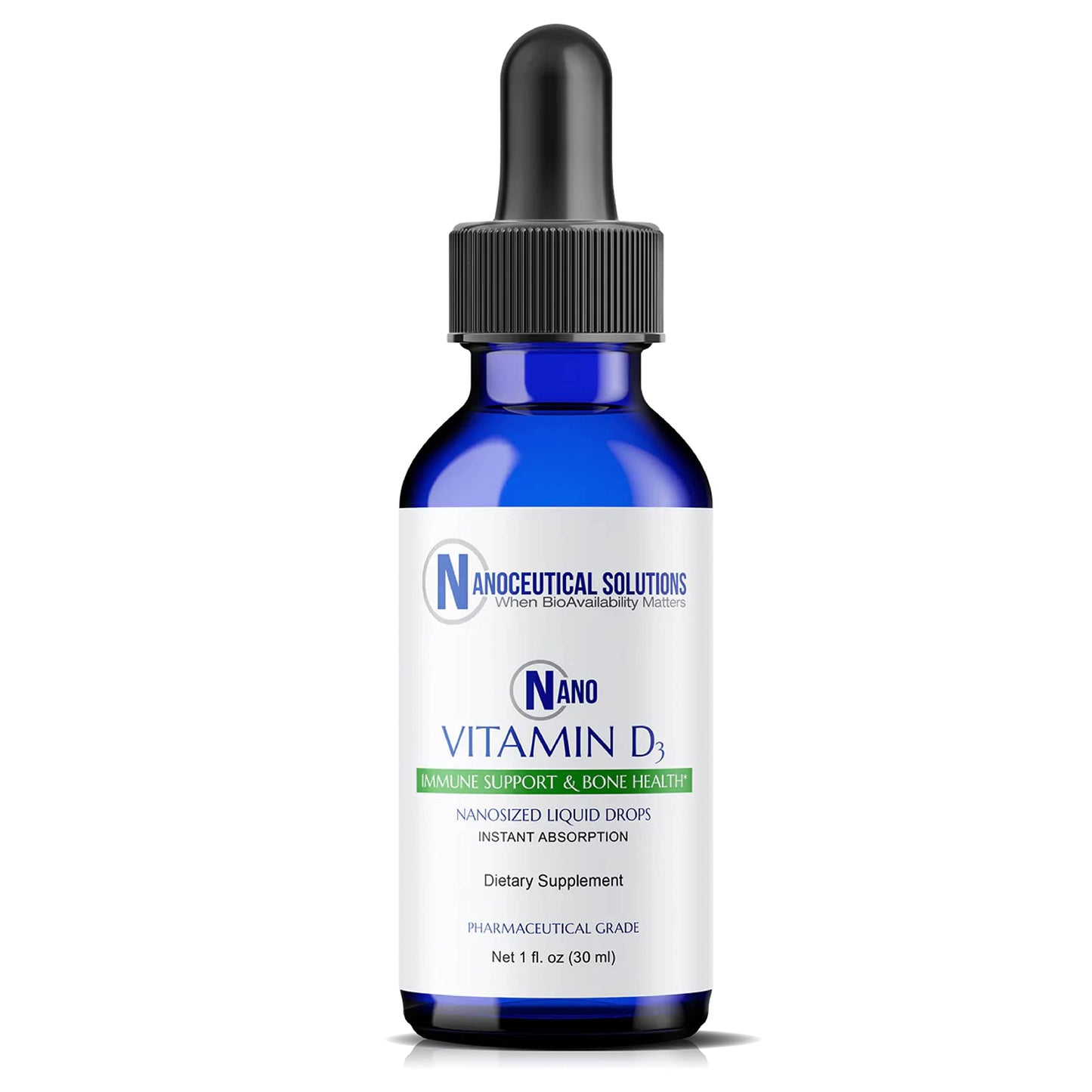 Nano Vitamin D3 Nanosized Drops – 5000 IU, Rapid Absorption, 30 ml | Supports Bone, Muscle & Heart Health