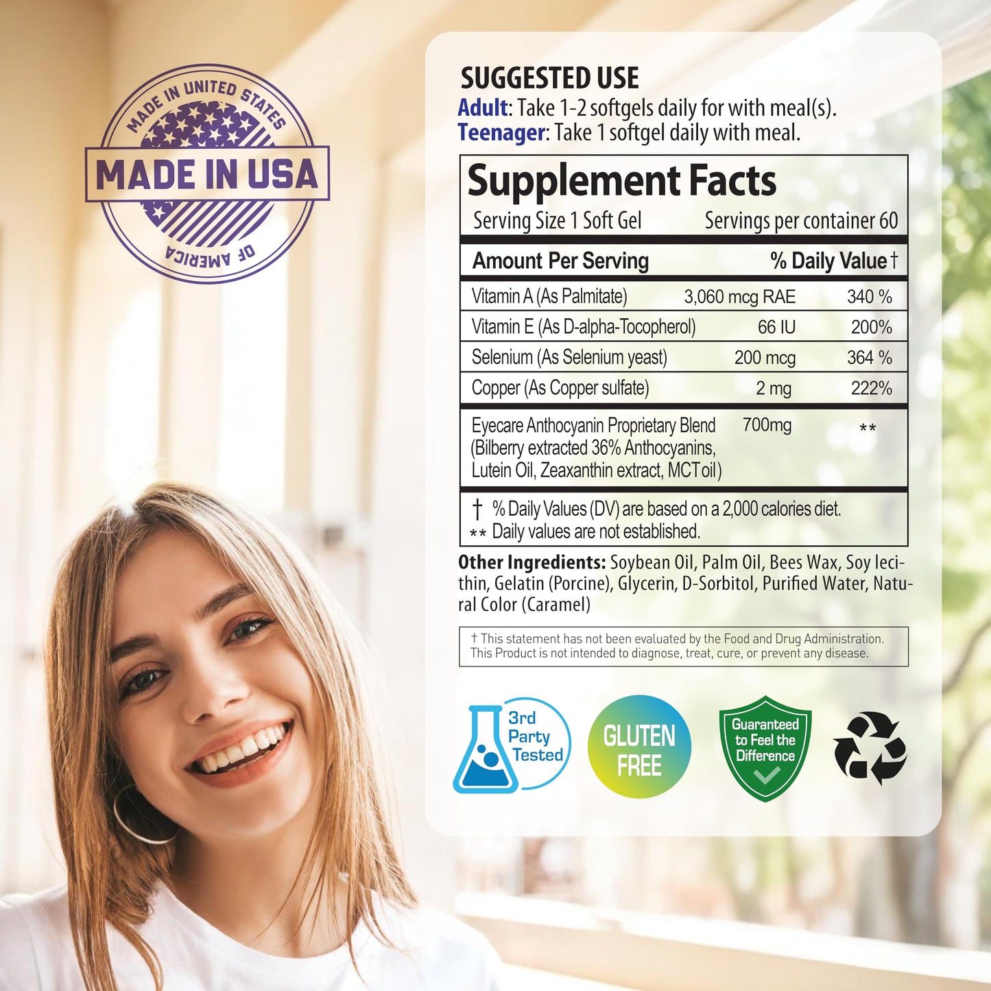 NANOWELL EyeCare Anthocyanins 100 – Eye Health Supplement