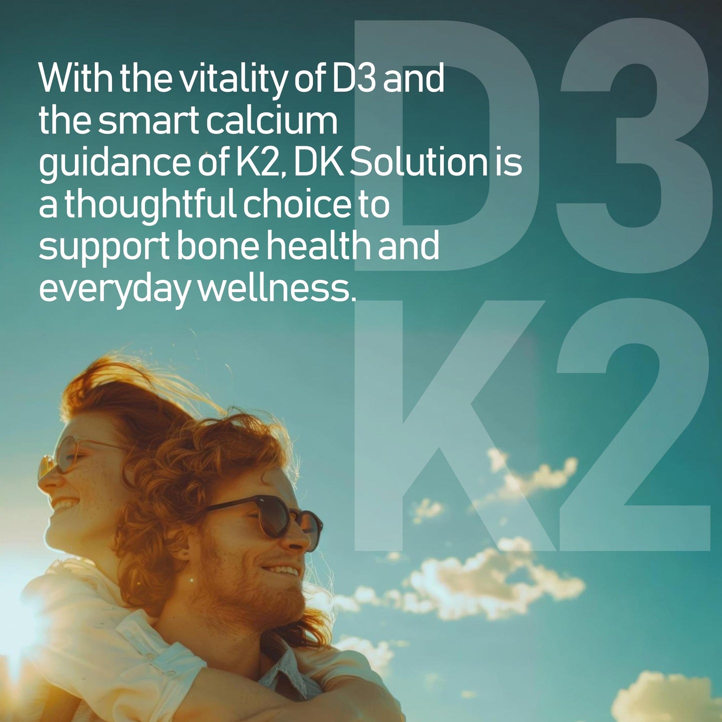 NANOWELL DK Solution 120 Softgels x 2 Bottles – Vitamin D3 + K Complex for Bone, Teeth, Muscle Health & Immune Support (240 Count)