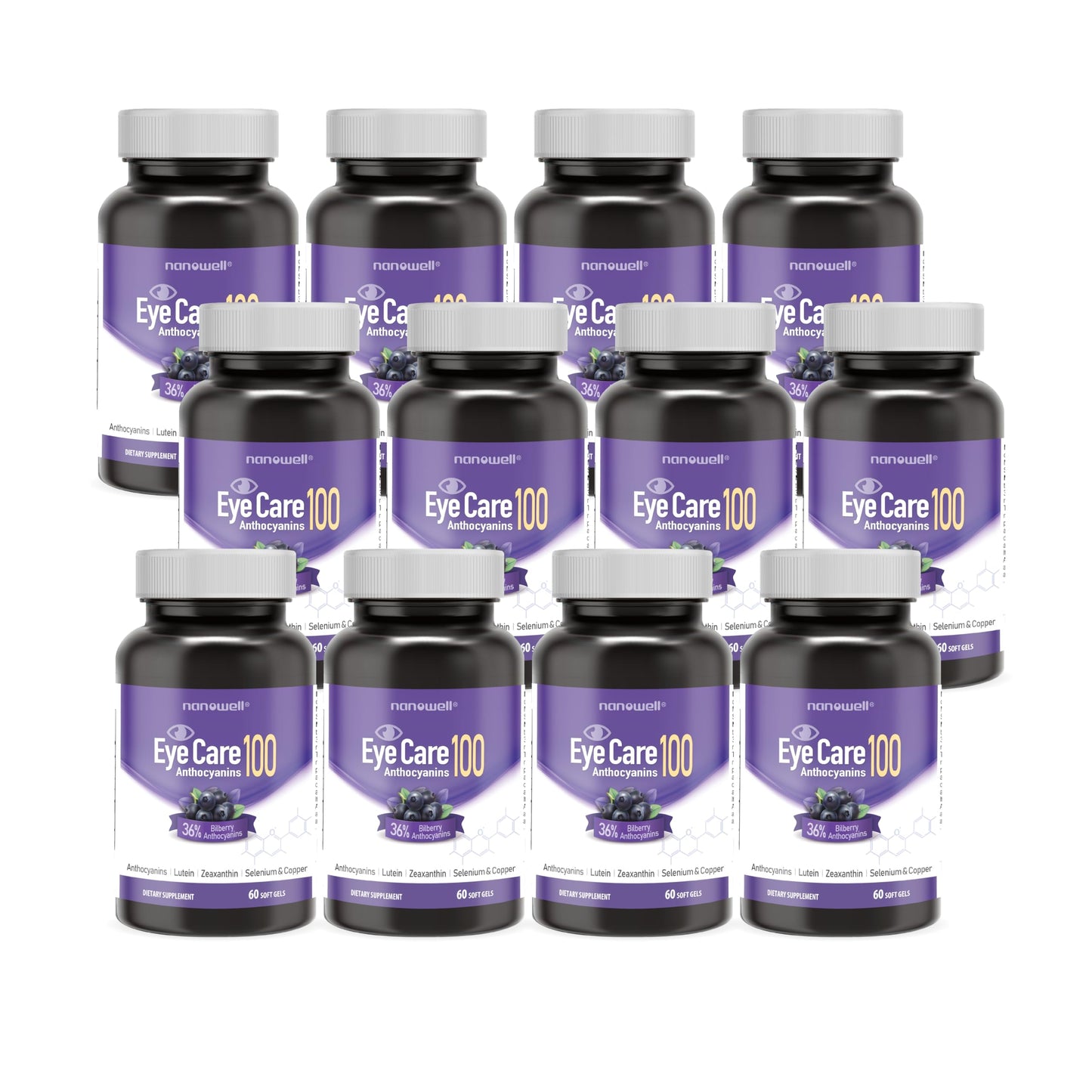 NANOWELL EyeCare Anthocyanins 100 – Eye Health Supplement