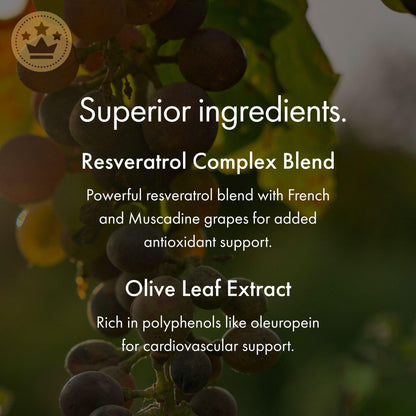 NAOMI Italian Citrus Bergamot 500mg + Resveratrol – 7 Polyphenols, 30-Day Supply