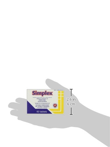 Nartex Simplex Homeopathic Sedative Tablets, 60 Count | Natural Stress & Sleep Support