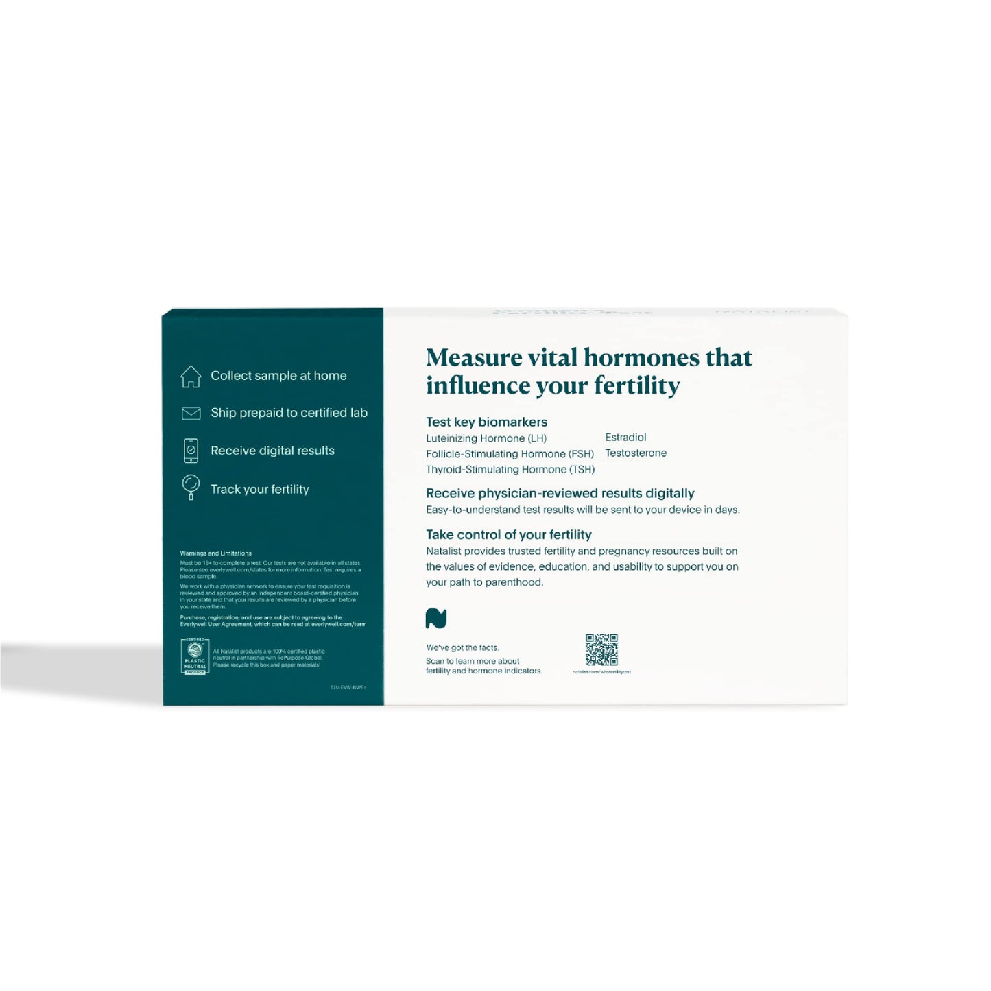 Natalist Women's Fertility Test - At-Home Kit by Everlywell | Clinically Reviewed