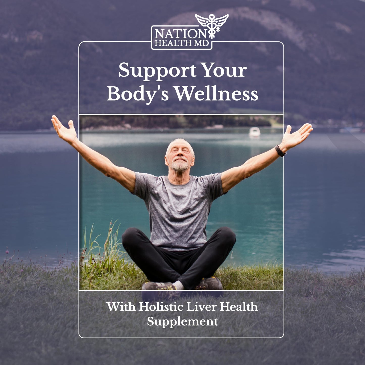 NATION HEALTH MD Liver Renew – Liver Support Detox & Repair with Artichoke, Milk Thistle, Dandelion & Turmeric