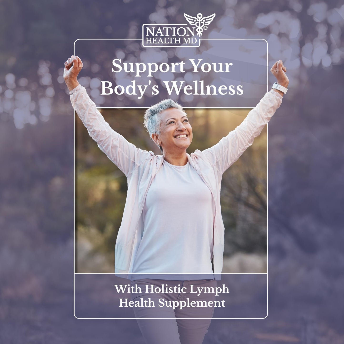 NATION HEALTH MD Lymph MD – Lymphatic Drainage Supplement with Bromelain, Echinacea, Burdock, Dandelion & More | 60 Capsules