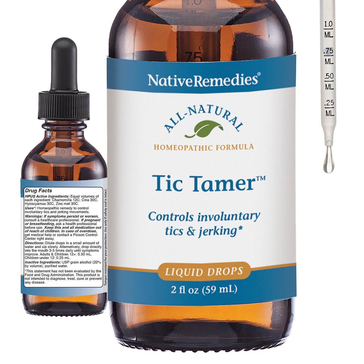 Native Remedies Tic Tamer 2 fl oz – Natural Homeopathic Tic Relief