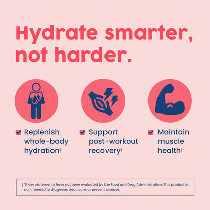 NativePath Native Hydrate Electrolyte Powder with BCAAs – Zero Sugar, Mixed Berry | 30 Servings