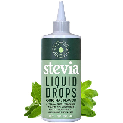 Stevia Liquid Drops – 8 oz, 1,823 Servings, Zero Calories | Natrisweet