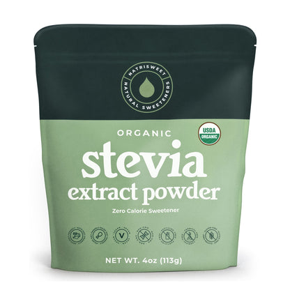 Organic 100% Pure Stevia Powder – 4 oz Jar, 800+ Servings | NatriSweet