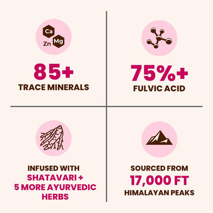 Natruveda Shilajit Honey Sticks for Women – 12 Sticks, Caramel, 300 mg Shilajit Resin + Shatavari & 5 Ayurvedic Herbs | Lab Tested