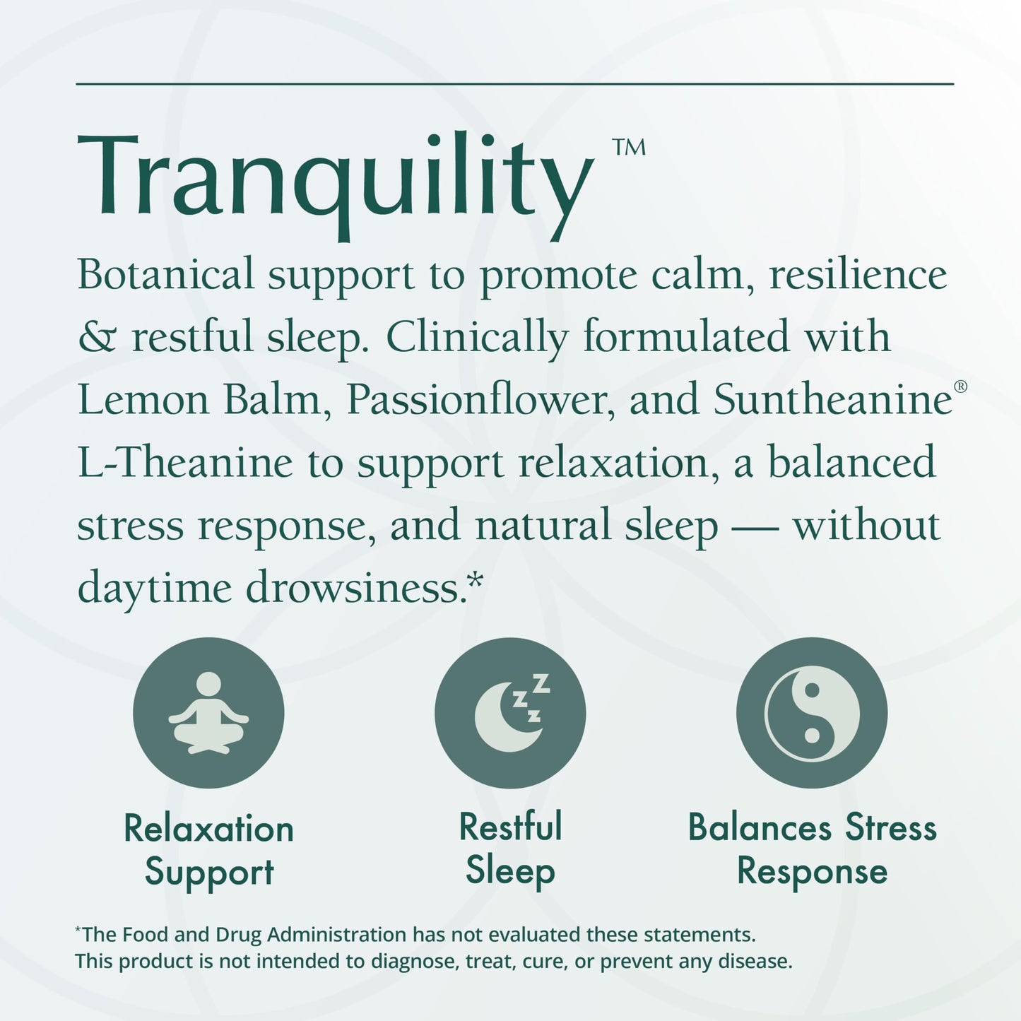 Natura Health Tranquility: Relaxation Support with L-Theanine & Herbs (90 Capsules)