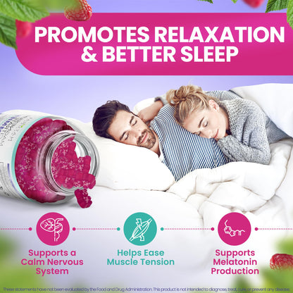 Natural BioScience Sugar Free Magnesium Gummies – Calming Anti-Stress & Sleep Support