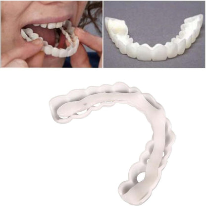 2 Pairs Temporarily Adjustable Smile Aligners – Natural & Comfortable for Men & Women (White)