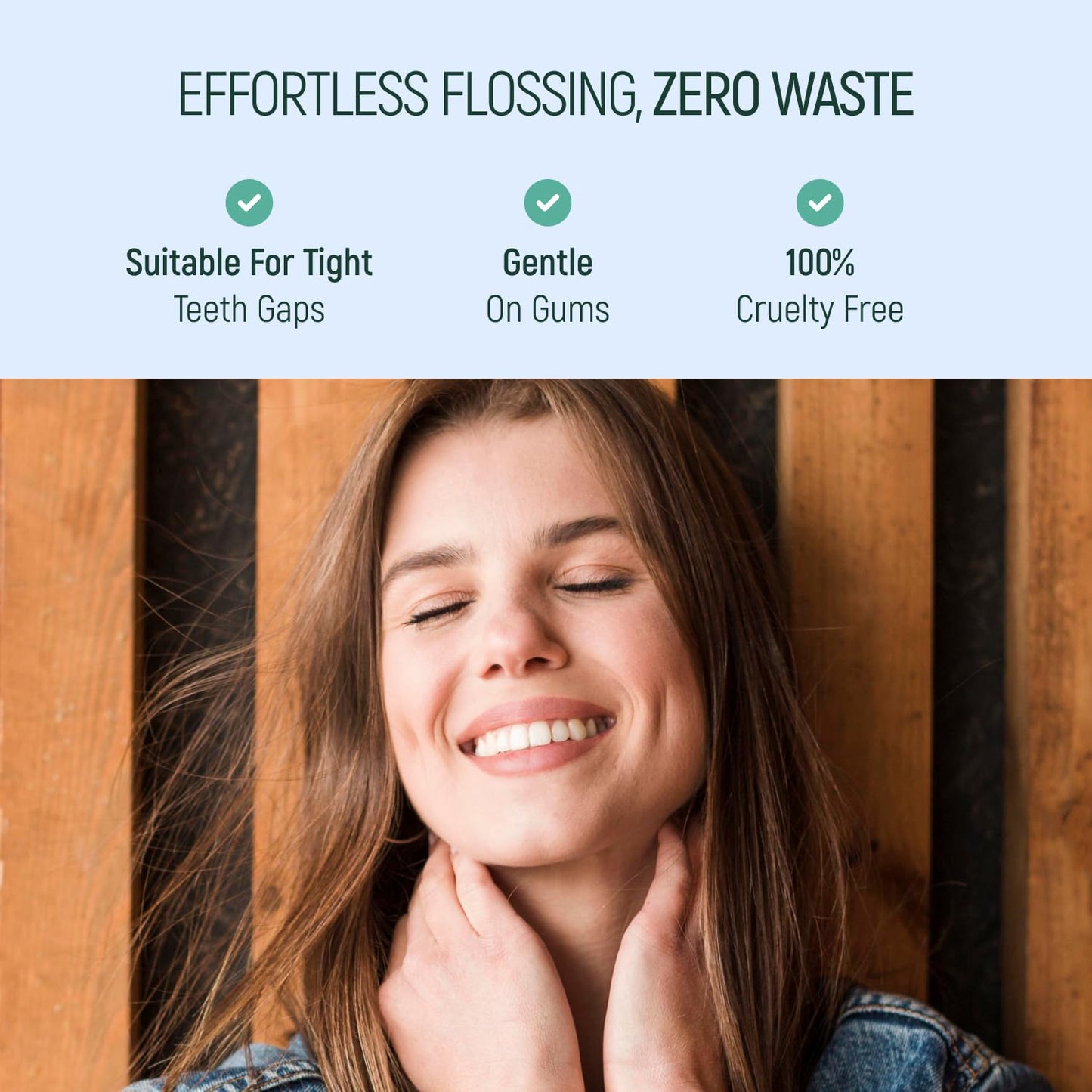 Natural Dental Floss Picks - Eco Friendly, Cruelty-Free, Vegan | 200-Pack Mint