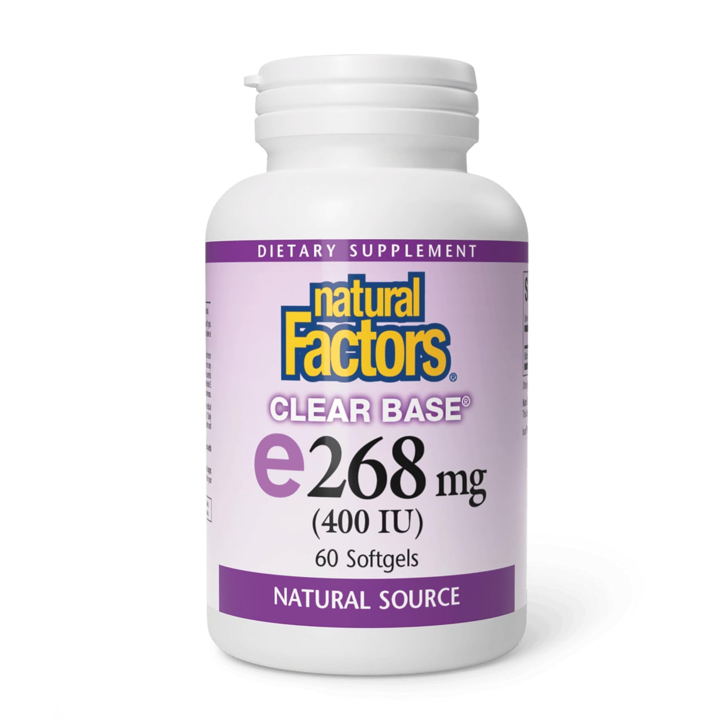 Natural Factors Vitamin E 400 IU Softgels – Antioxidant & Cardiovascular Support