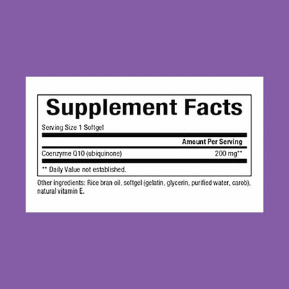 Natural Factors Coenzyme Q10 400 mg - Antioxidant Support for Cellular Energy & Heart Health - 30 Softgels