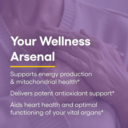 Natural Factors Coenzyme Q10 400 mg - Antioxidant Support for Cellular Energy & Heart Health - 30 Softgels