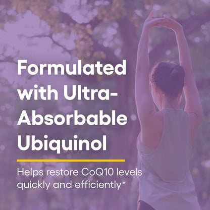 Natural Factors Ubiquinol 100 mg – Superior Absorption CoQ10 for Heart Health & Energy | 120 Softgels