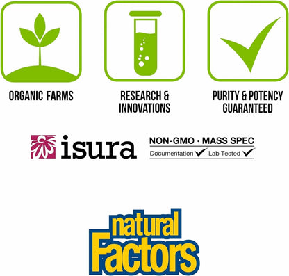 Natural Factors Whole Earth & Sea Organic Fermented Greens — Vegan, Unflavored, 13.8 oz