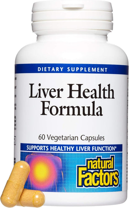 Natural Factors Liver Health Formula – Liver Support with Licorice, Turmeric & Schisandra (60 capsules)