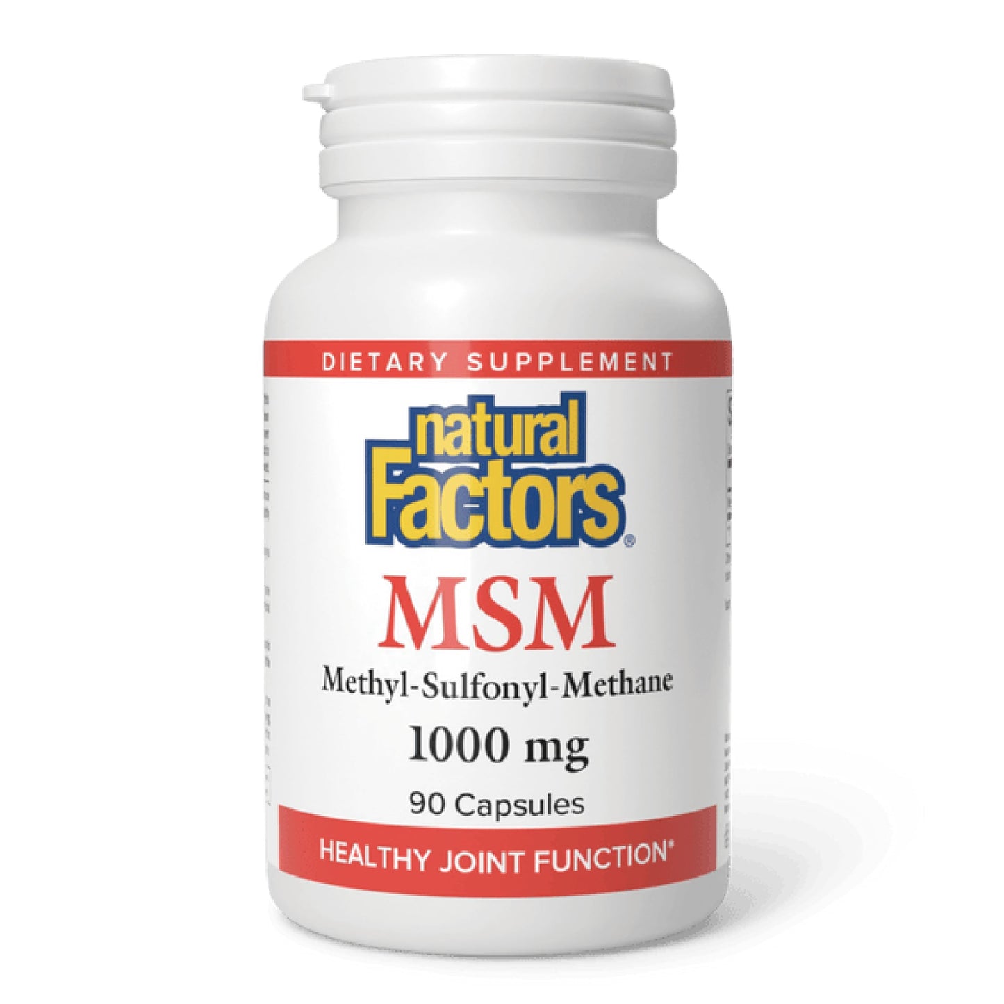 Natural Factors MSM – Supports Healthy Joints, Hair, Skin & Nails | 90 Capsules