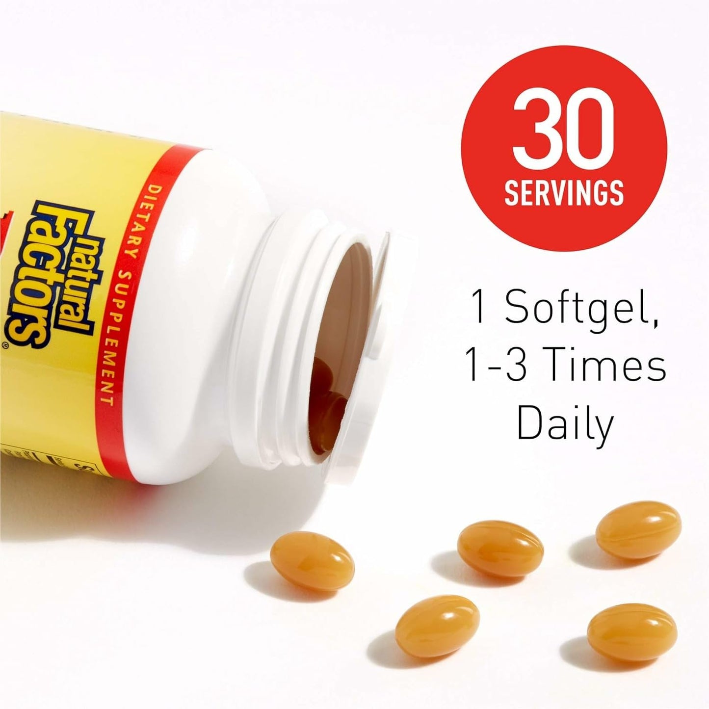 Natural Factors Phosphatidylserine — Supports Memory, Focus & Brain Health | 30 Softgels | Soy & Gluten Free