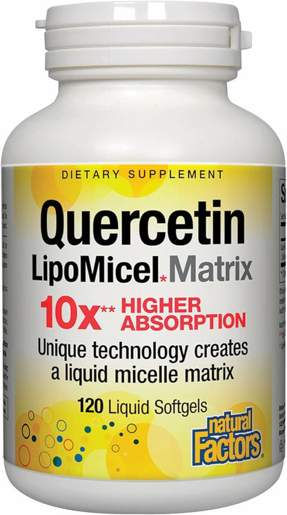Natural Factors Quercetin Lipomicel Matrix — Immune & Capillary Support
