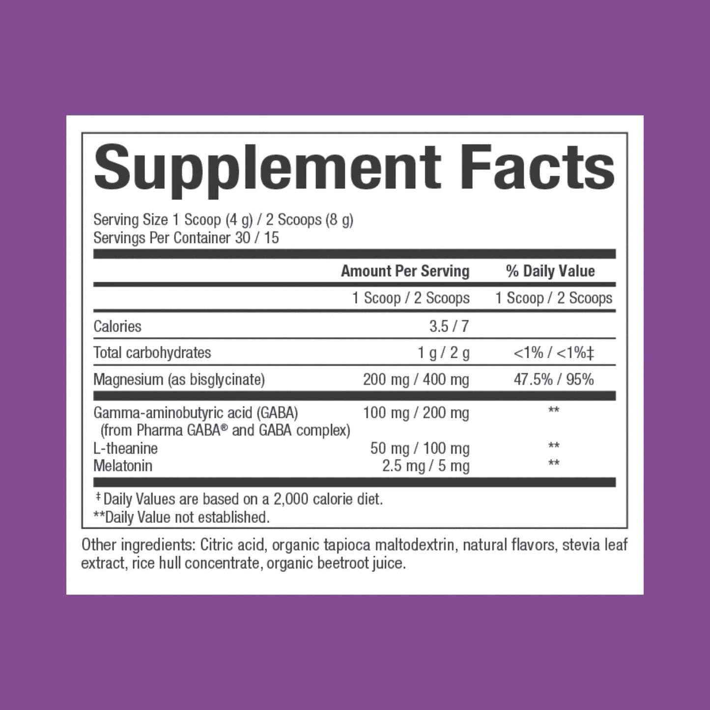Natural Factors Nighttime Magnesium Bisglycinate with Melatonin, L-Theanine & GABA – Tropical Flavor, 4.23 oz