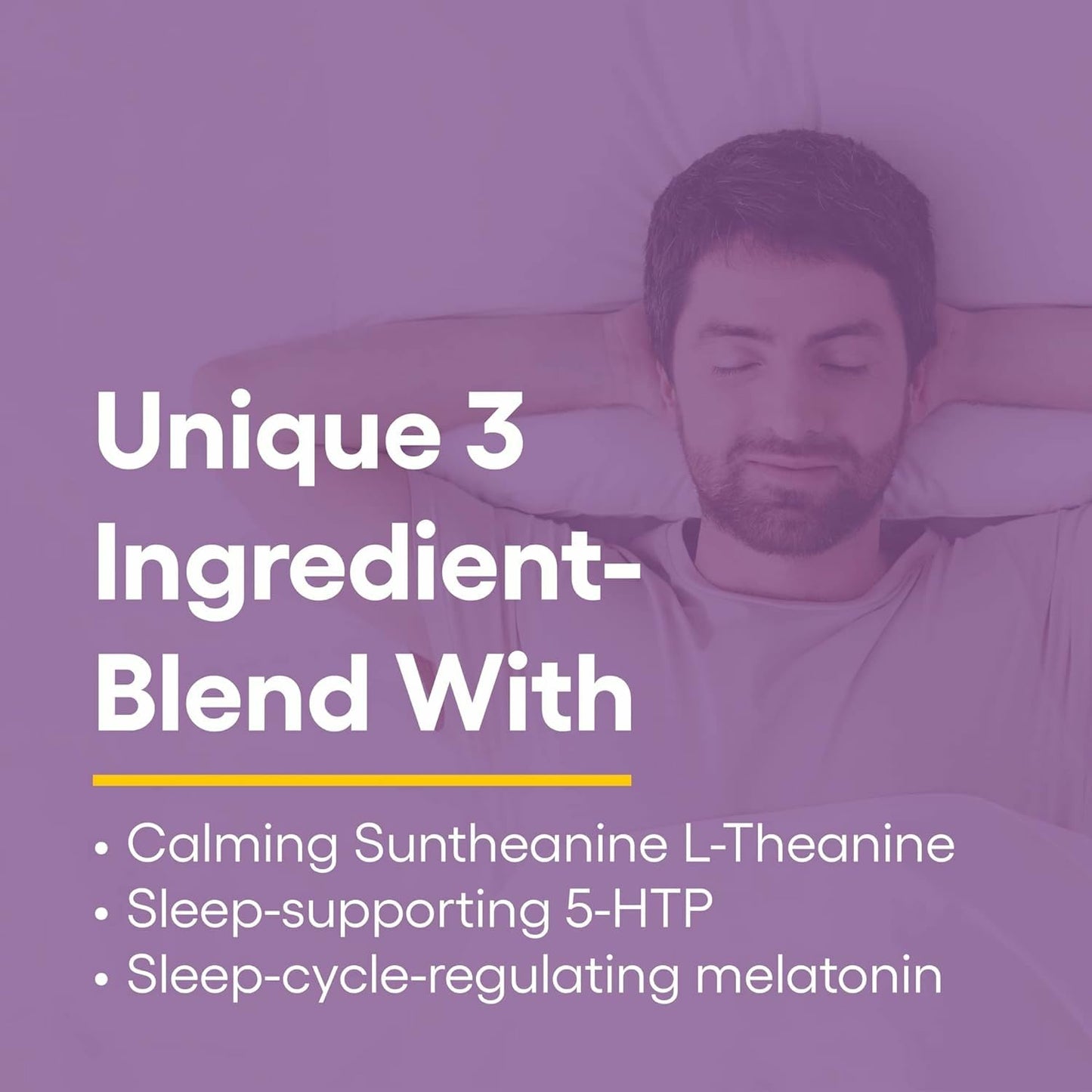 Natural Factors Tranquil Sleep – Calm Sleep Support with Melatonin & 5-HTP – 120 Chewable Tablets