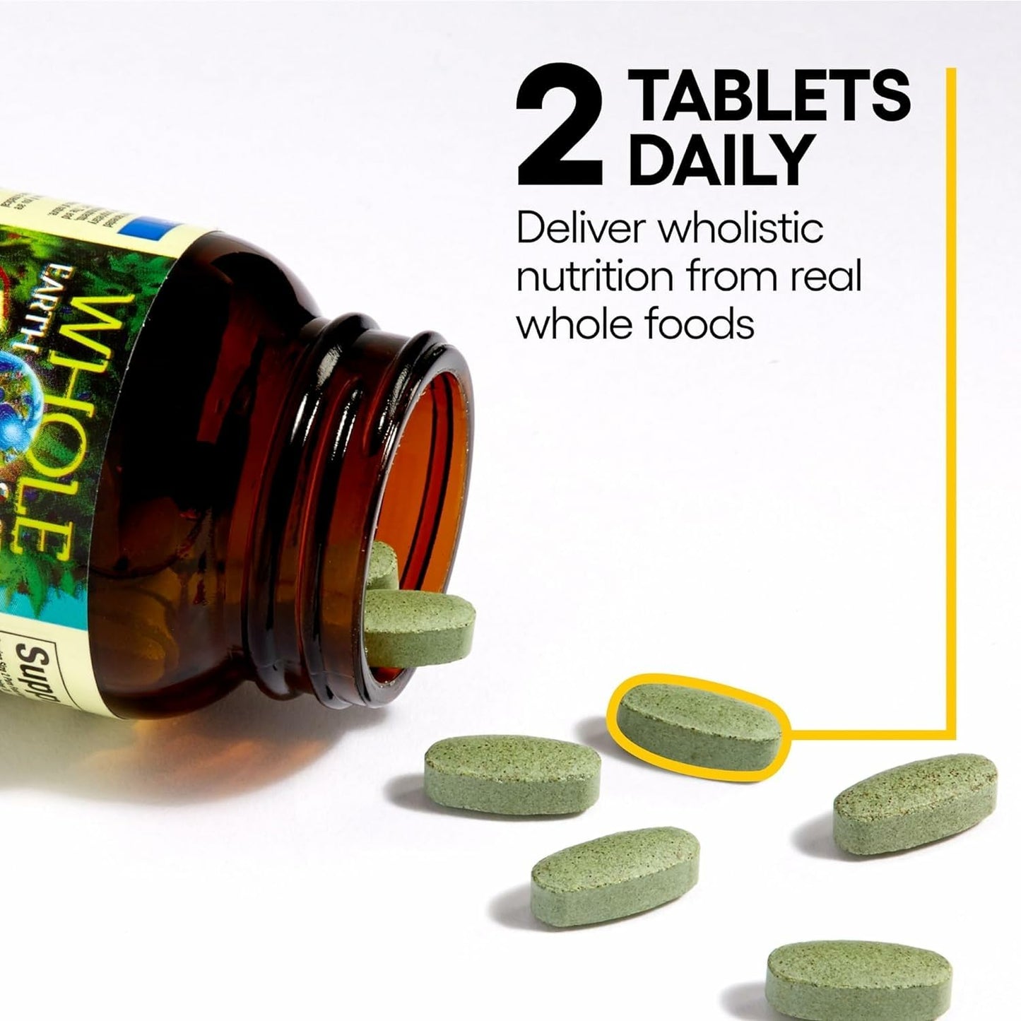 Natural Factors Whole Earth & Sea Women's 50+ Multivitamin & Mineral – Daily Bone & Brain Support (120 Tablets, 60 Servings)