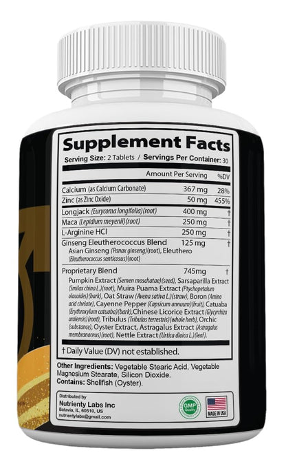 (2 Pack) Male's Growth for Men - Dietary Supplements (120 Tablets)